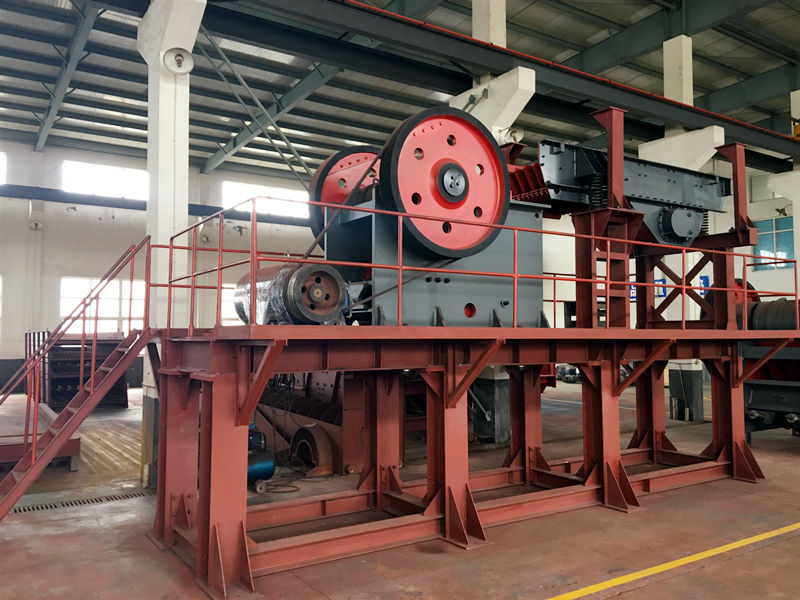 Steel structure of crusher production line